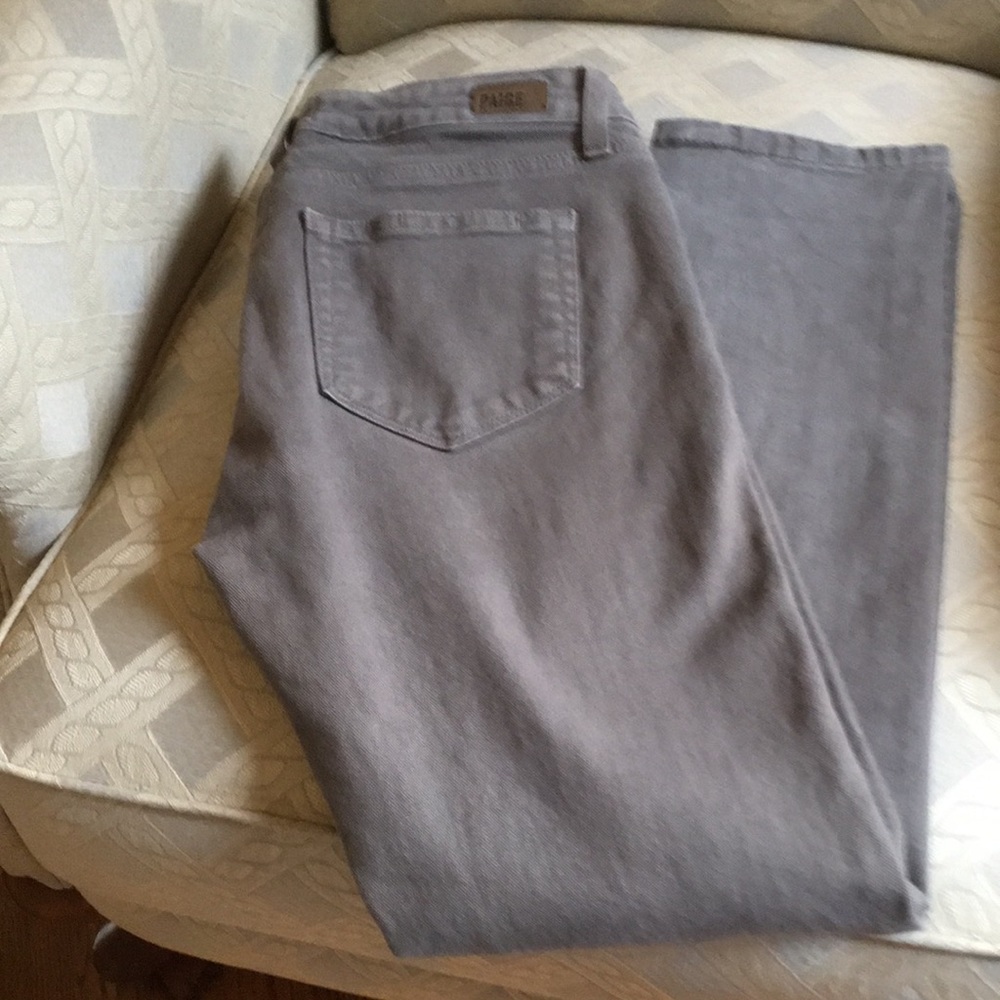 Paige Skyline Skinny Gray Jeans